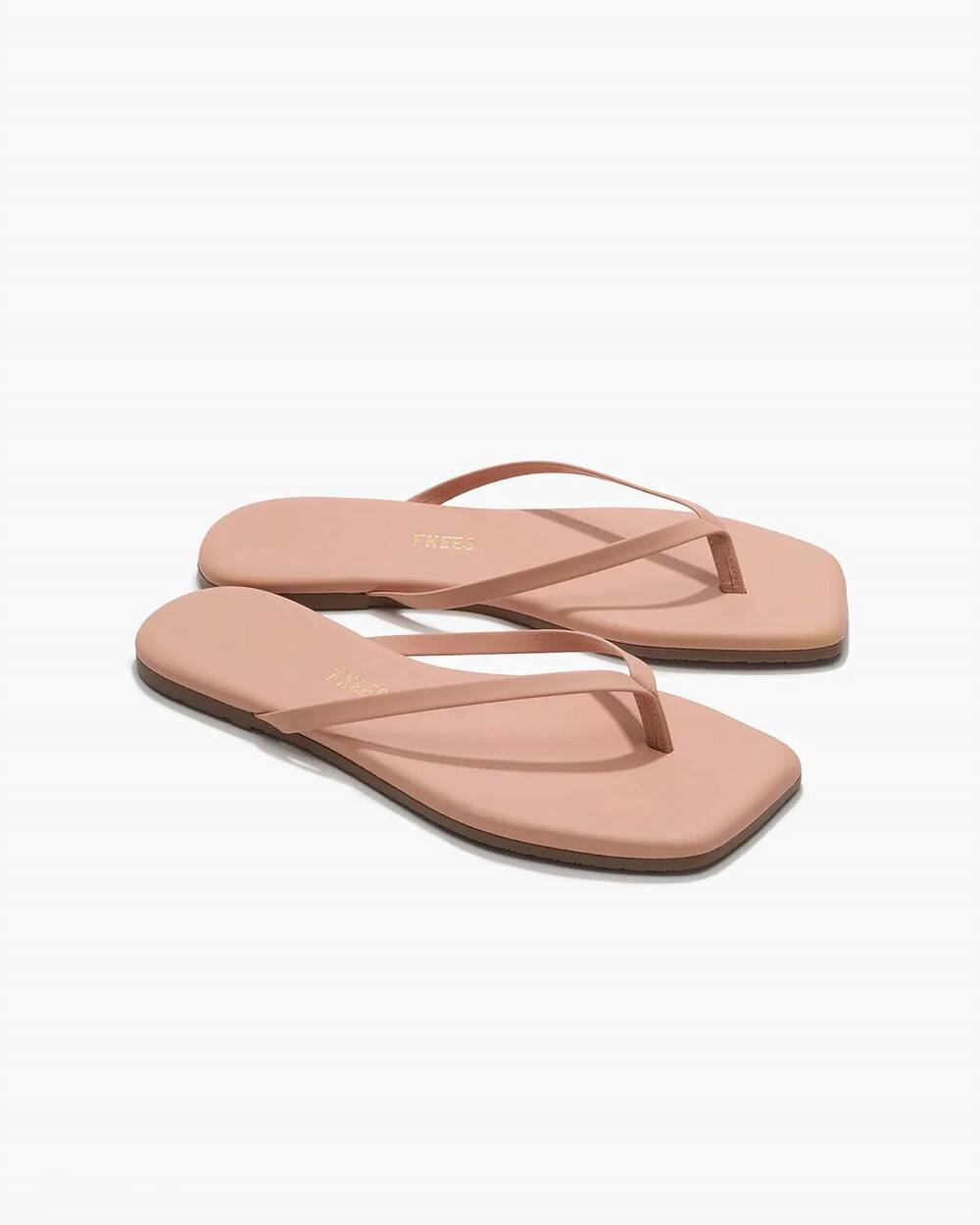 NEW TKEES women's square toe lily sandal in nude beach
